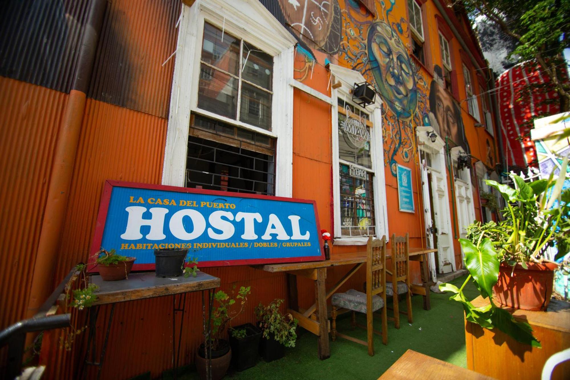 La Casa Del Puerto, Hostal Cultural, Cerro Alegre Valparaíso Eksteriør bilde
